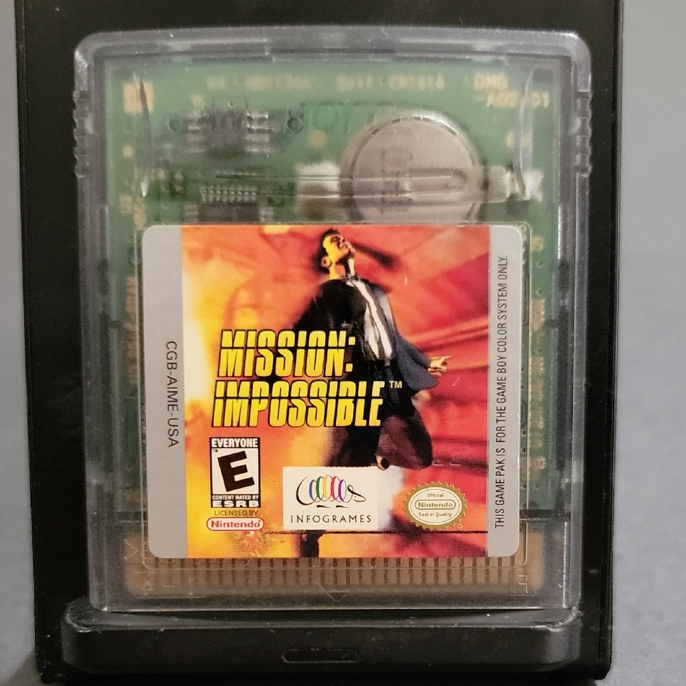 Nintendo Game Boy Color Mission Impossible Cartridge